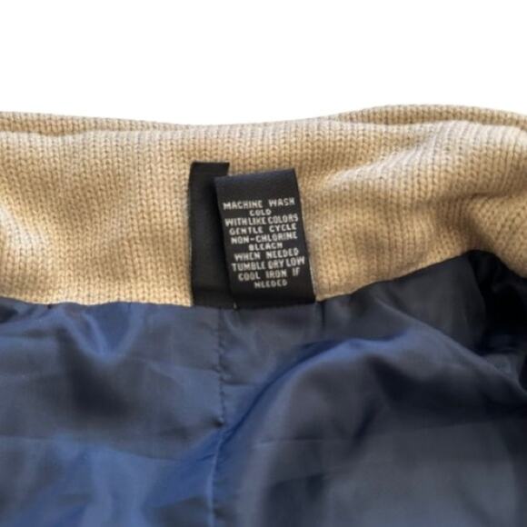 Jason Maxwell Navy Blue Toggle Zipper Closure Sleeveless Vest Coat Size XL NEW - Picture 11 of 12